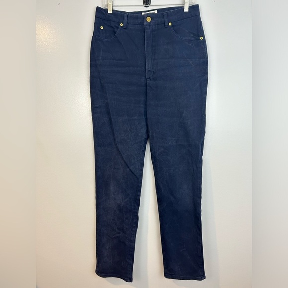St. John Signature Blue Denim Jeans HEMMED Size 12 - Picture 1 of 10